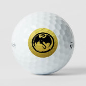 Black Dragon Gold Vein Taylor Made TP5 golfballen (Voorkant)