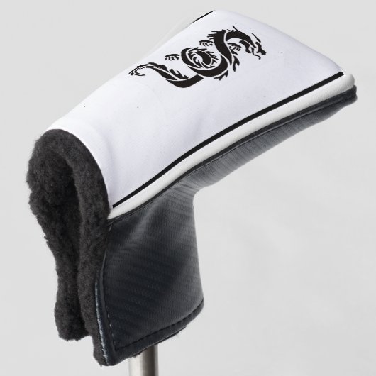 Black Dragon Golf Head Hoesje Golfheadcover (3/4 voorkant)