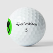 Black Dragon Green Taylor Made TP5 golfballen 3 pk (Logo)