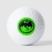 Black Dragon Green waarde golfballen 3pk (Voorkant)