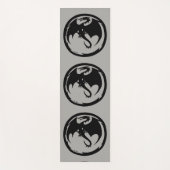 Black Dragon grijs oefenmat Yogamat (Voorkant)