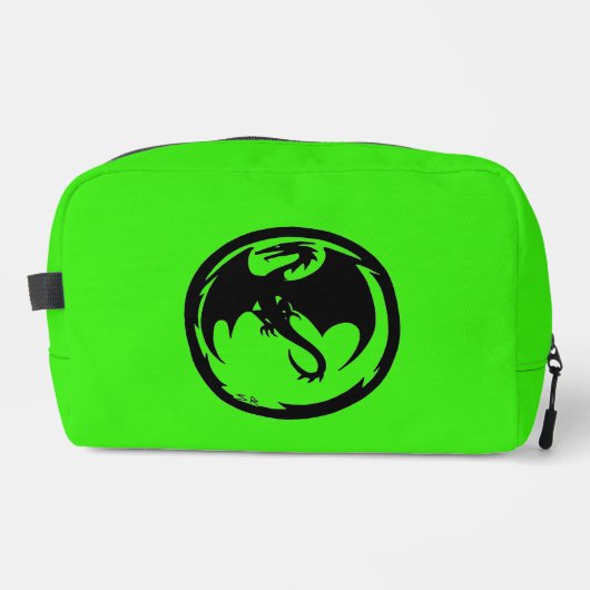 Black Dragon groene dopp kit Toilettasje (Voorkant)