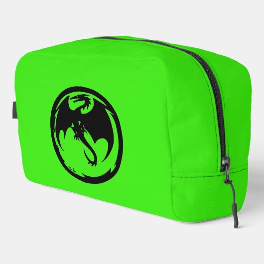 Black Dragon groene dopp kit Toilettasje (Rechterhoek)