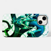 Black Dragon iPhone 14 Pro Hoesje - Slank en besch (Achterkant (horizontaal))