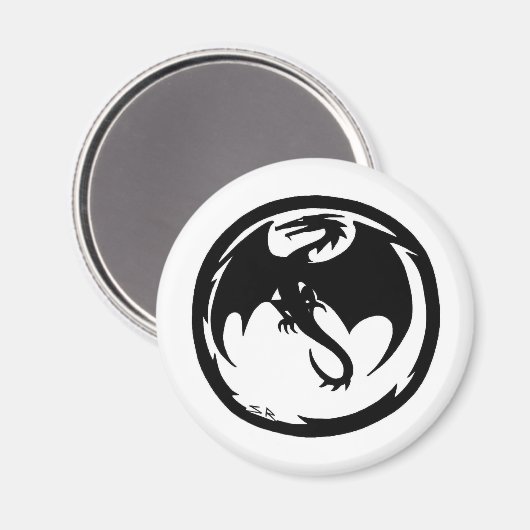 Black Dragon magnet (Voorkant / Achterkant)