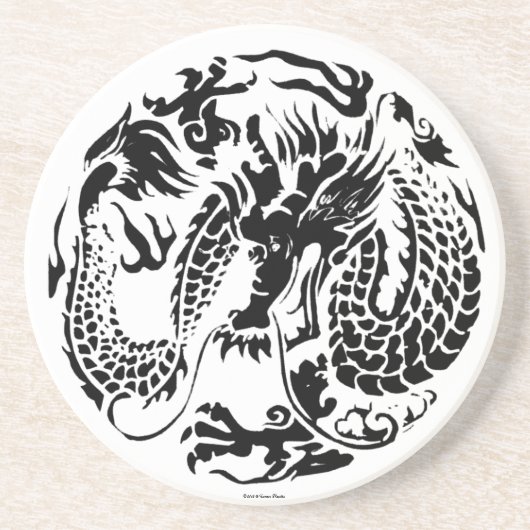 Black Dragon Onderzetter (Voorkant)