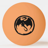 Black Dragon oranje 3 ster pingpongbal (Voorkant)