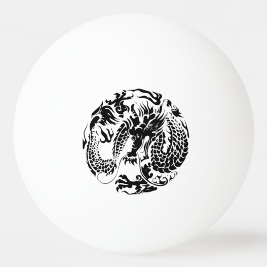 Black Dragon Ping Pong Ball (Achterkant)