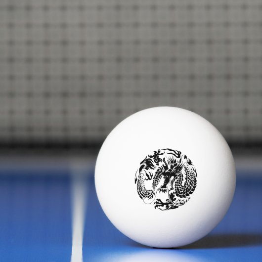 Black Dragon Ping Pong Ball (Net)