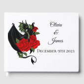 Black Dragon Red Roses Fantasie Gastenboek (Voorkant)