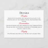 Black Dragon Red Roses Fantasie Informatiekaartje (Voorkant)