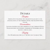 Black Dragon Red Roses Fantasie Informatiekaartje (Voorkant)