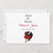 Black Dragon Red Roses Fantasie Save The Date (Voorkant)