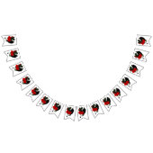 Black Dragon Red Roses Fantasie Vlaggetjes (Alle)