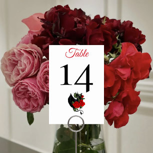 Black Dragon Red Roses Fantasy Bruiloft Kaart