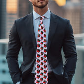 Black Dragon Red Roses Lavendel Stropdas