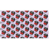 Black Dragon Red Roses Lavendel Tafelkleed (Voorkant (Horizontaal))