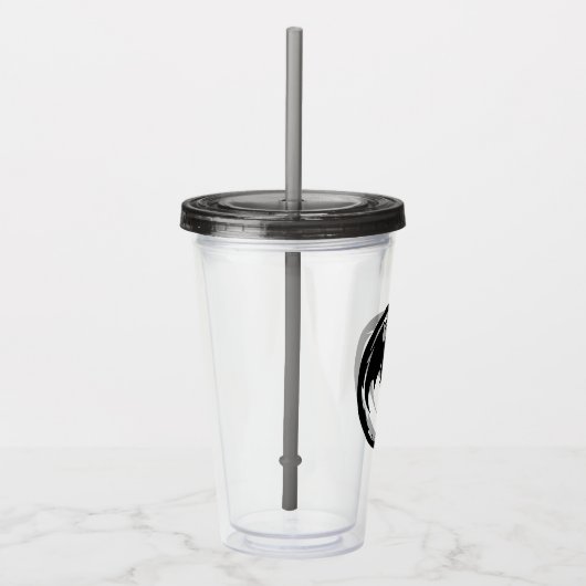 Black Dragon rook acryltumbler Acryl Drinkbeker (Rechts)