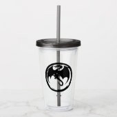 Black Dragon rook acryltumbler Acryl Drinkbeker (Voorkant)