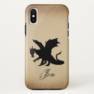 Black Dragon Rustic Background Personal Case-Mate iPhone Case