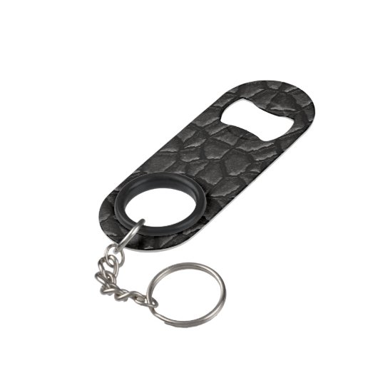Black Dragon Scale Patroon Mini Flessenopener (Achterkant Gekanteld)