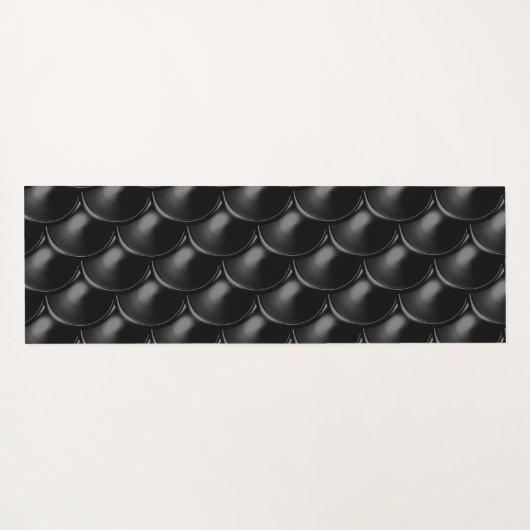 Black Dragon Scale Yoga Mat (Achterkant (horizontaal))