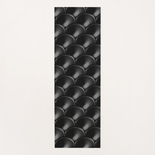 Black Dragon Scale Yoga Mat (Voorkant)