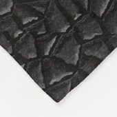 Black Dragon Scales Fleece Deken (Hoek)