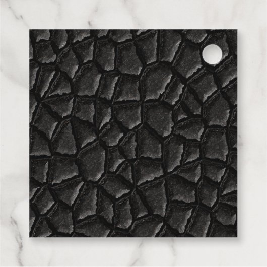 Black Dragon Scales Vaderdag Bedankjes Labels (Achterkant)