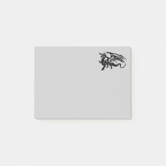 Black Dragon Silhouette Post-it® Notes (Voorkant)