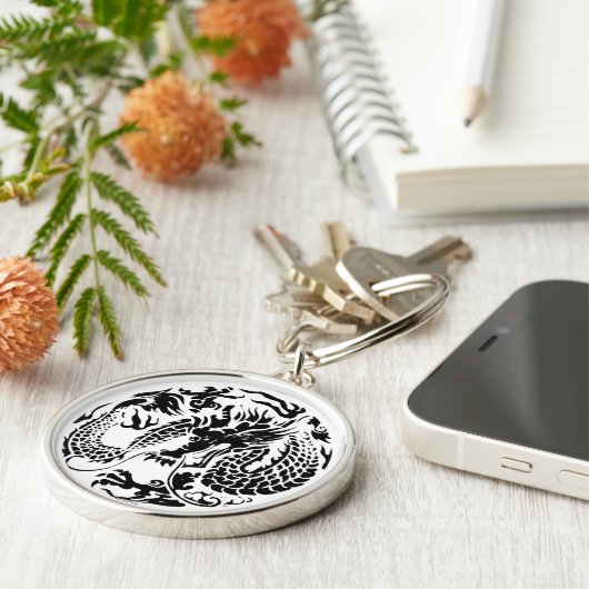 Black Dragon Sleutelhanger (Zijkant)