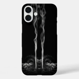 Black Dragon Smoke iPhone 16 Plus Hoesje