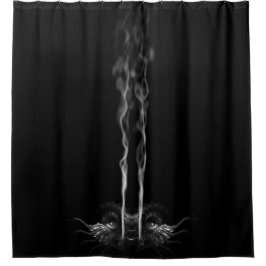 Black Dragon Smoke Douchegordijn
