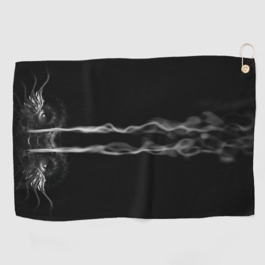 Black Dragon Smoke Golfhanddoek (Horizontaal)