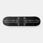 Black Dragon Smoke met Naam of Monogram Persoonlijk Skateboard (Horizontaal)