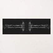 Black Dragon Smoke met Naam of Monogram Yogamat (Achterkant (horizontaal))