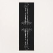 Black Dragon Smoke met Naam of Monogram Yogamat (Voorkant)