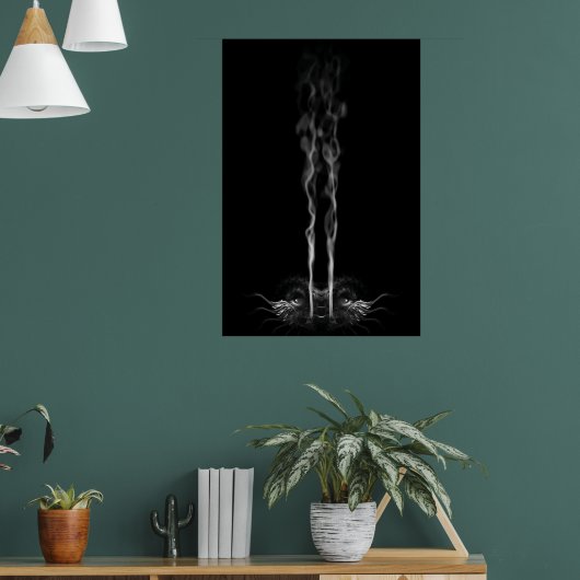 Black Dragon Smoke Poster (Woonkamer 1)