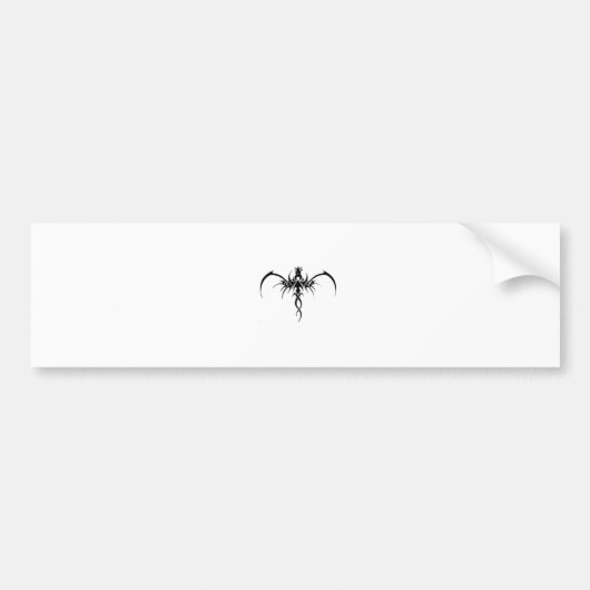 Black dragon tattoo bumpersticker (Voorkant)