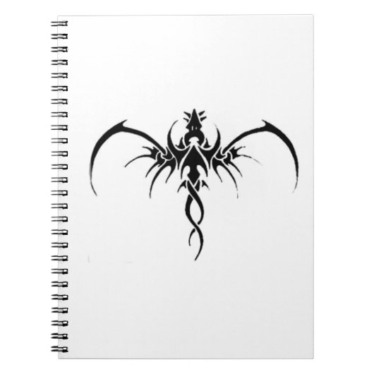 Black dragon tattoo notitieboek (Voorkant)