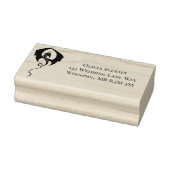 Black Dragon Trouwadres Rubberstempel (Stempel)