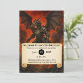 Black Dragon Warrior Verjaardag Kaart (Staand voorkant)