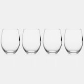 Black Dragon wijnglazen set van 4 Wijnglas Zonder Voet (Rechts)