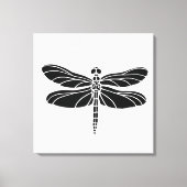 Black Dragonfly Canvas Afdruk (Voorkant)