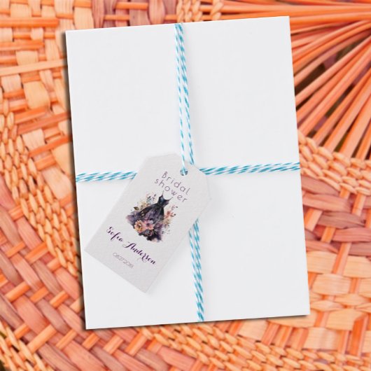 Black dress purple bridal shower  cadeaulabel