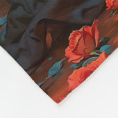 Black Dress Santa Muerte Fleece Deken (Hoek)