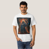 Black Dress Santa Muerte T-shirt (Voorkant volledig)