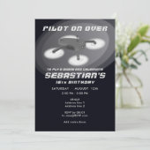 Black Drone Racing RC Luchtvoertuig Verjaardag Kaart (Staand voorkant)