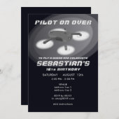 Black Drone Racing RC Luchtvoertuig Verjaardag Kaart (Voorkant / Achterkant)