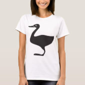 Black Duck Bird Icon T-shirt (Voorkant)